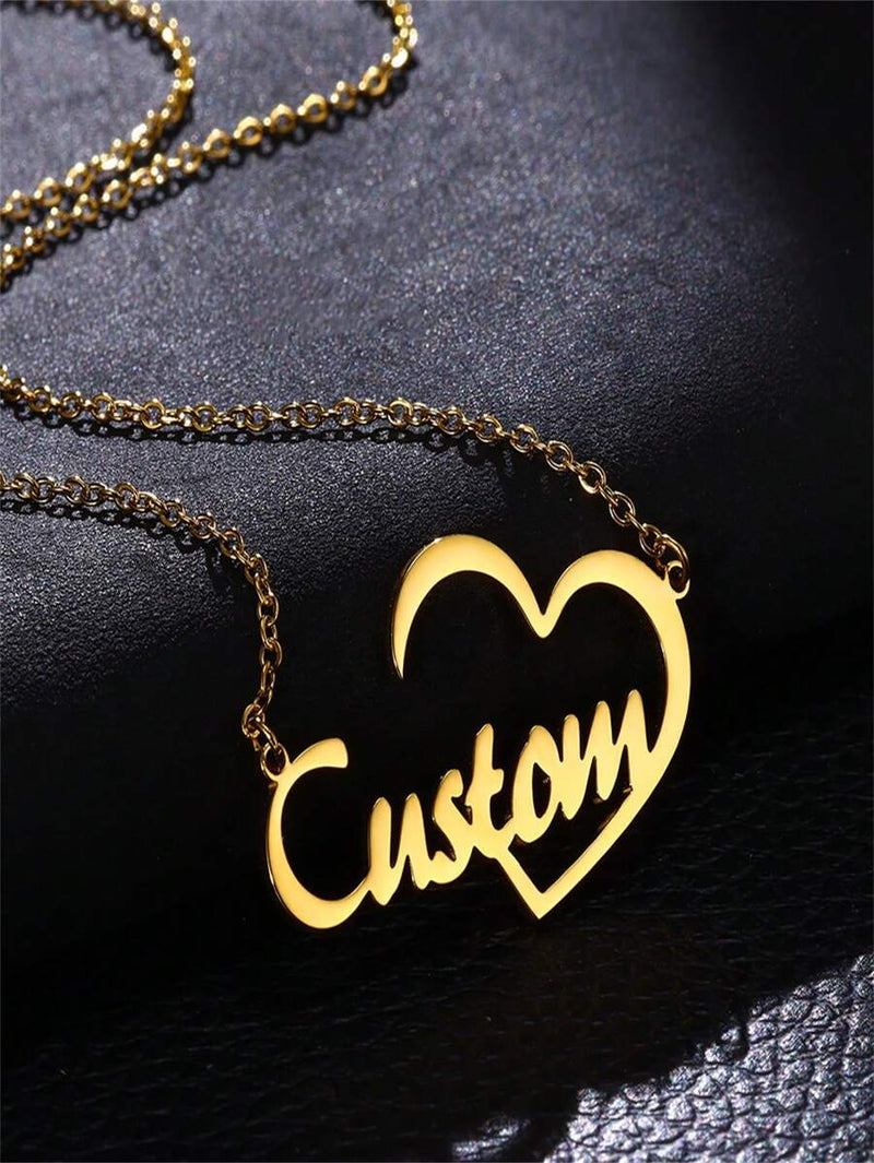 21 Customized Necklace Big Heart