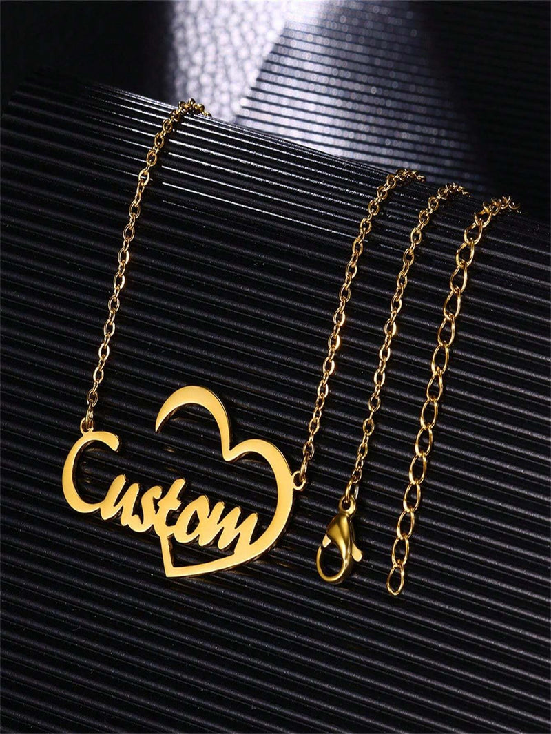 21 Customized Necklace Big Heart