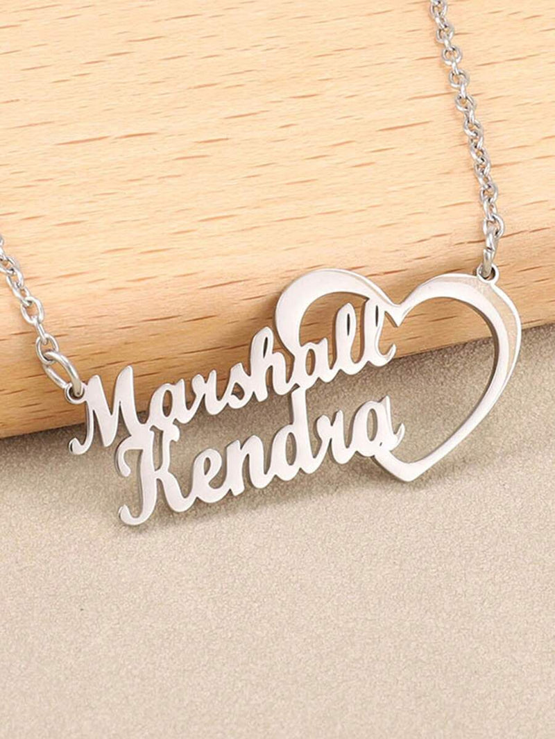 20 Customized Necklace Double Names