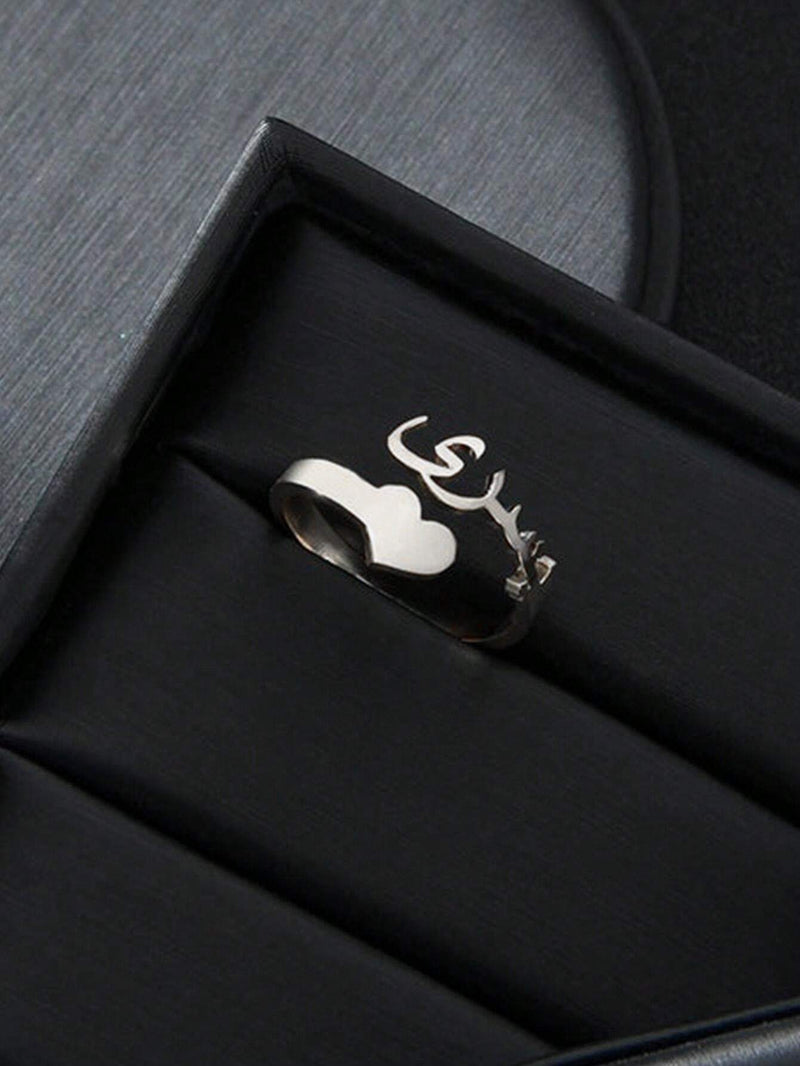 46 Customized Ring with a Heart