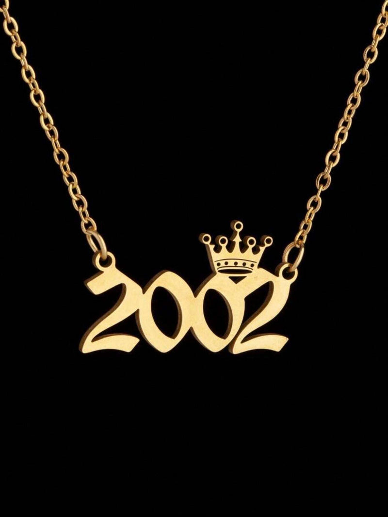 36 Customized Necklace Years with Crown