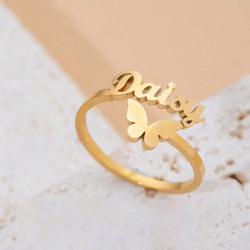 44 Customized Ring with Butterfly