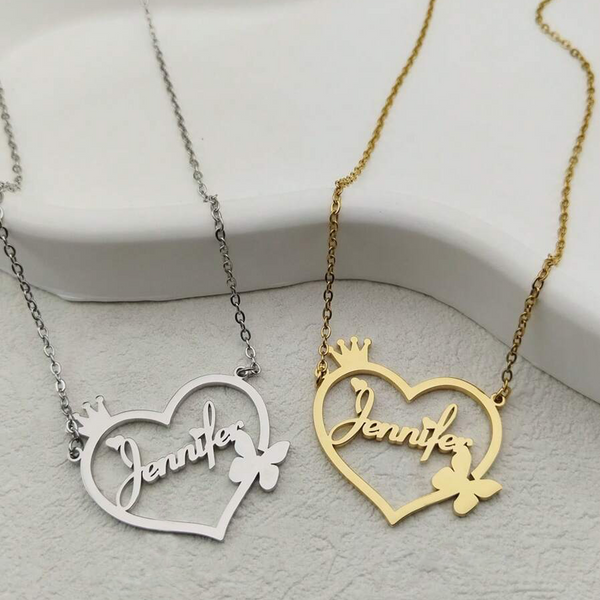 31 Customized Necklace Crown Heart