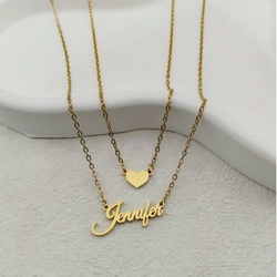 27 Double Chain Customized Necklace