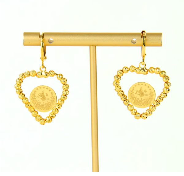 Gold Coins Earrings