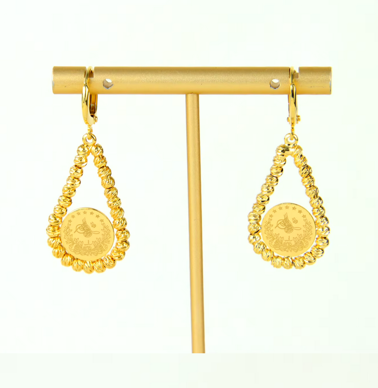 Gold Coins Earrings