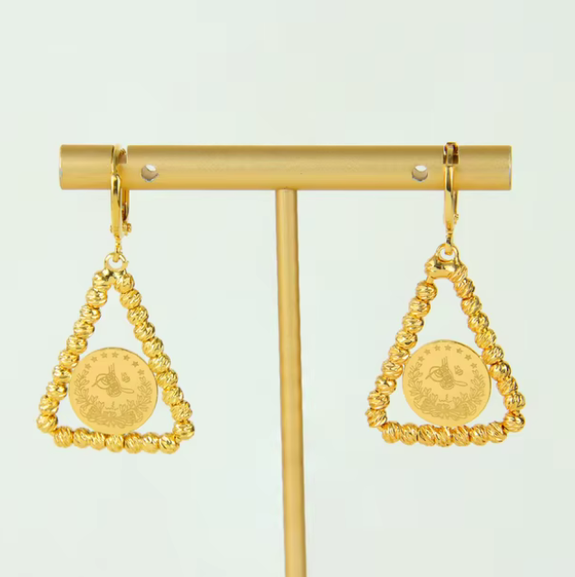 Gold Coins Earrings