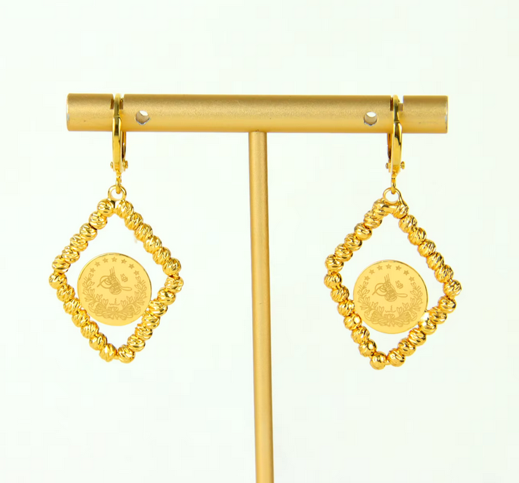 Gold Coins Earrings