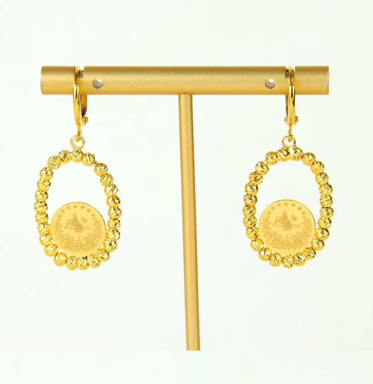 Gold Coins Earrings