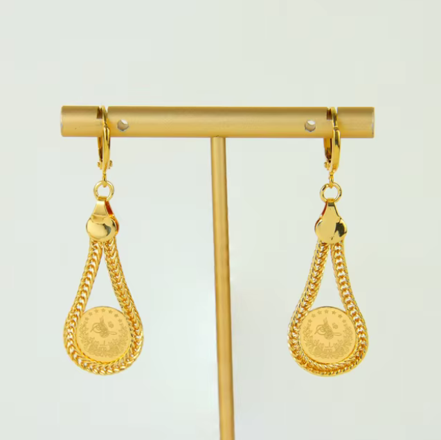 Gold Coins Earrings