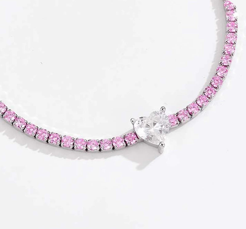 Tennis Pink & Silver Set